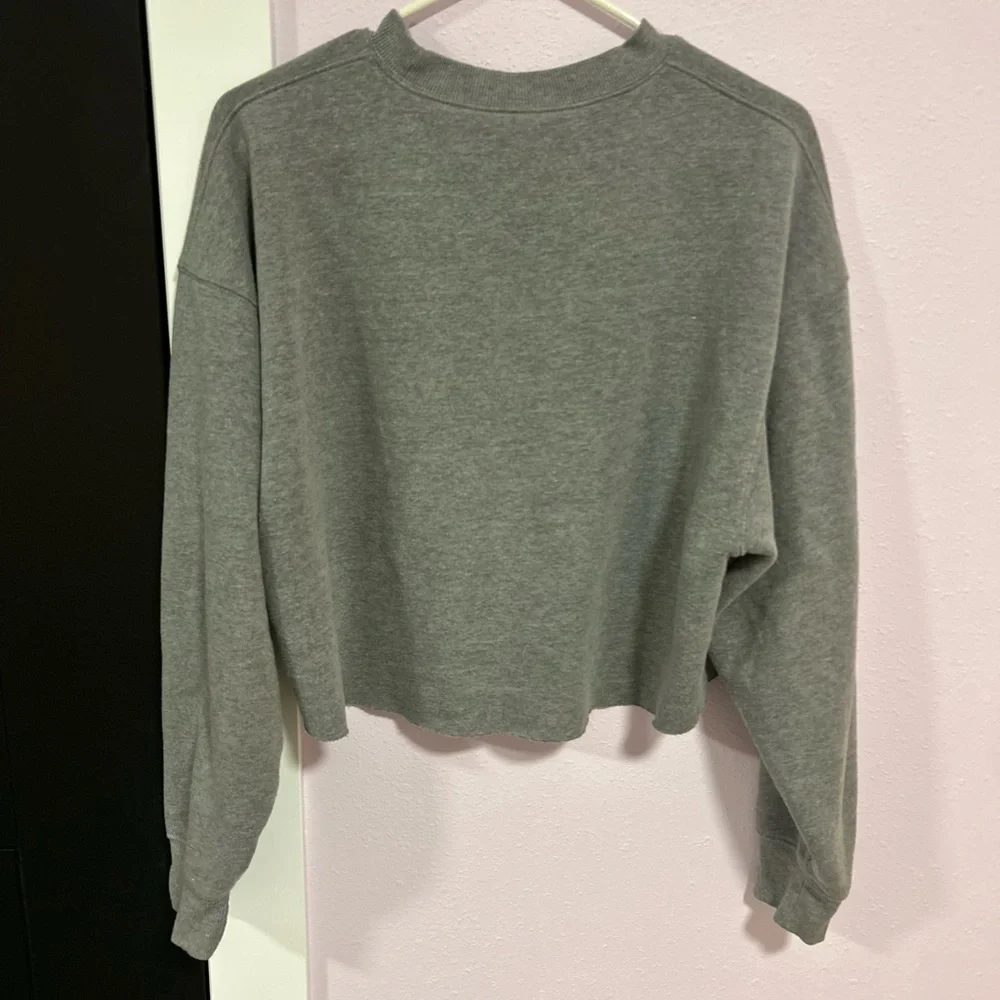 Wild Fable Gray Cropped Sweatshirt - Picture 4 of 4